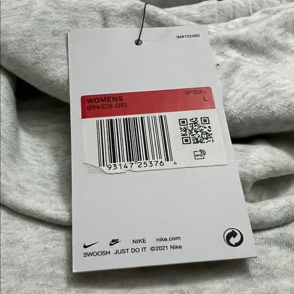 NWT Nike Women's Light Gray Hoodie - Picture 3 of 3